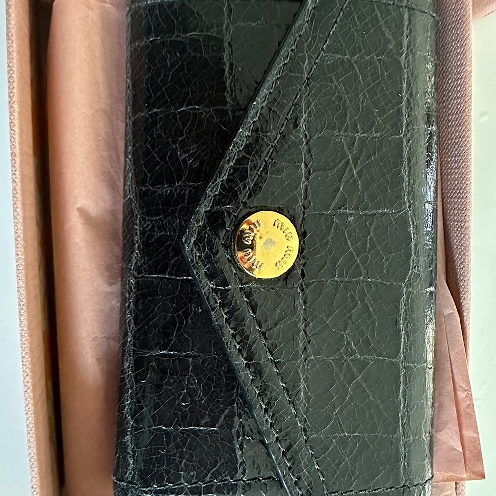 Miu Miu Pink Leather Key Holder